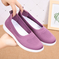 Women's Slip-on Ankle Boots Spring and Autumn New Women's Shoes Wholesale Distribution Flat Single Shoes Breathable Soft Sole Casual Mother Shoes