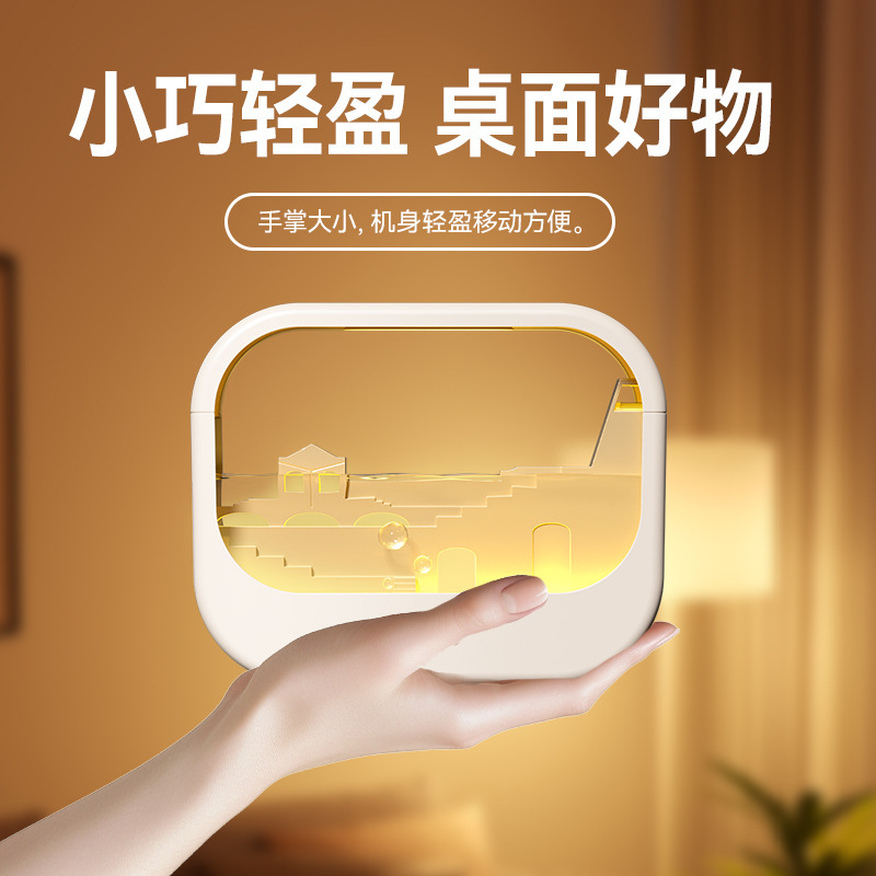 新しいアロマセラピーマシン加湿器小規模オフィスデスクトップ寝室寮学生ホームミニポータブル充電|undefined