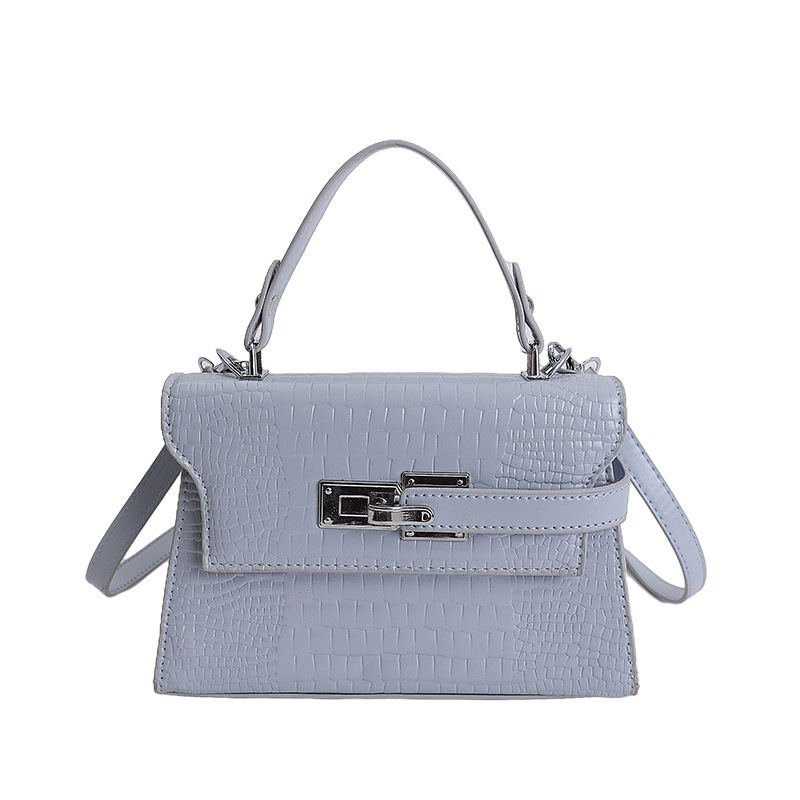 Nicho coreano Cocodrilo portátil Kelly bolso pequeño para mujeres nuevo estilo de alta moda versátil exquisito mochila