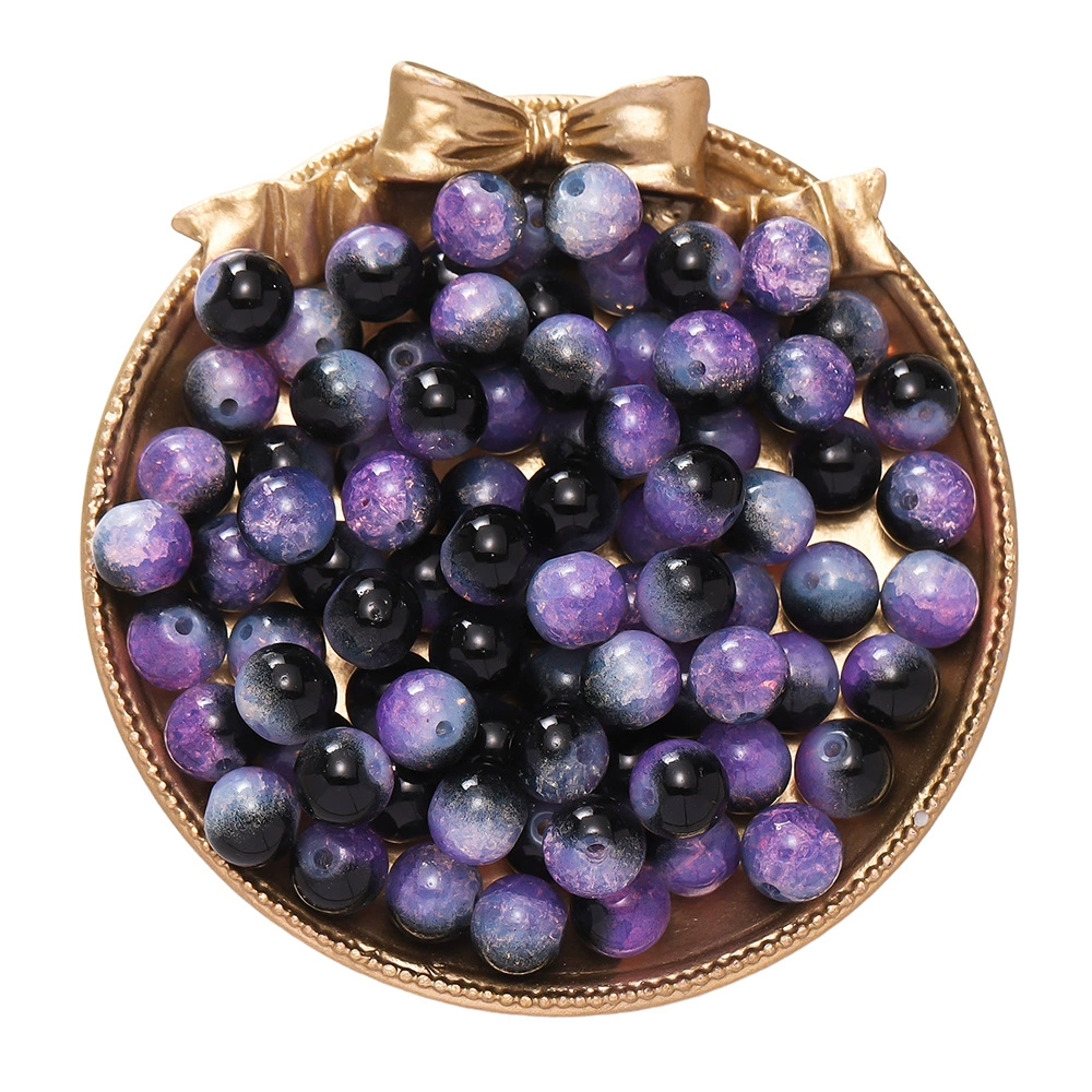 Beaded bracelet handmade round glass beads 10 mm, 1.8 mm hole, DIY 20 or 50 pcs