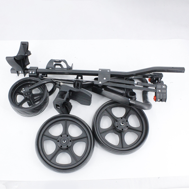 Carrito de golf al por mayor de la fábrica tres-rueda que dobla Venta caliente transfronteriza portátil del curso del carro de golf de la carretilla