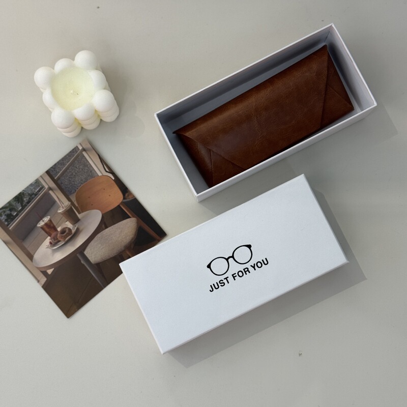 Fashionable and Simple Pure Color Glasses Outer Packaging Box Hard Shell Anti-Pressure Goggles Storage Portable Heaven and Earth Cover Glasses Case