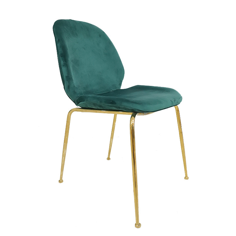 Amazon silla exportada silla de comedor italiana de hierro forjado bolsa suave silla de lujo ligera silla respaldada de alta calidad