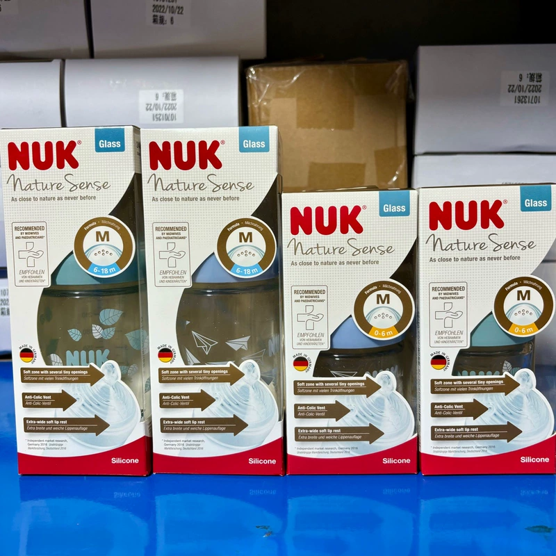 NUK Силиконовая детская соска широкое горлышко модернизированная версия