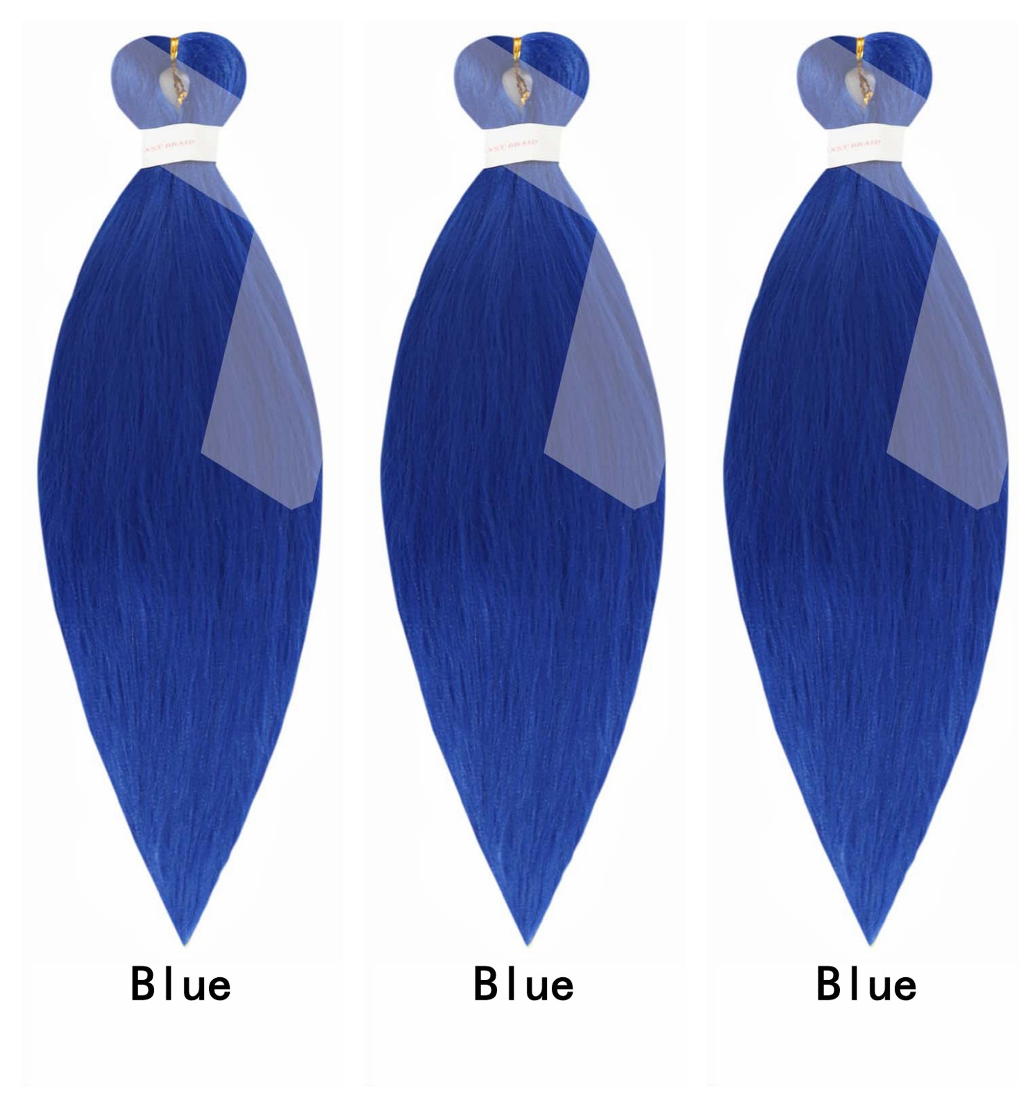 EZ gran trenza fibra química ignífugo filamento africano sucio aguja de trenza 3X fácil trenza cabello de tres piezas conjunto de pelucas