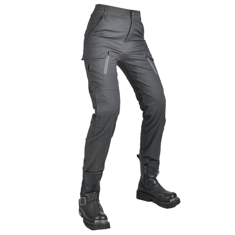 Volero motocicleta cuatro estaciones anti-caída ciclismo pantalones transpirable de cintura alta Mujer Caballero motocicleta anti-caída pantalones de silicona equipo de protección