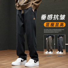 美式复古男士工装裤春秋季新款潮牌户外直筒裤子宽松休闲百搭长裤