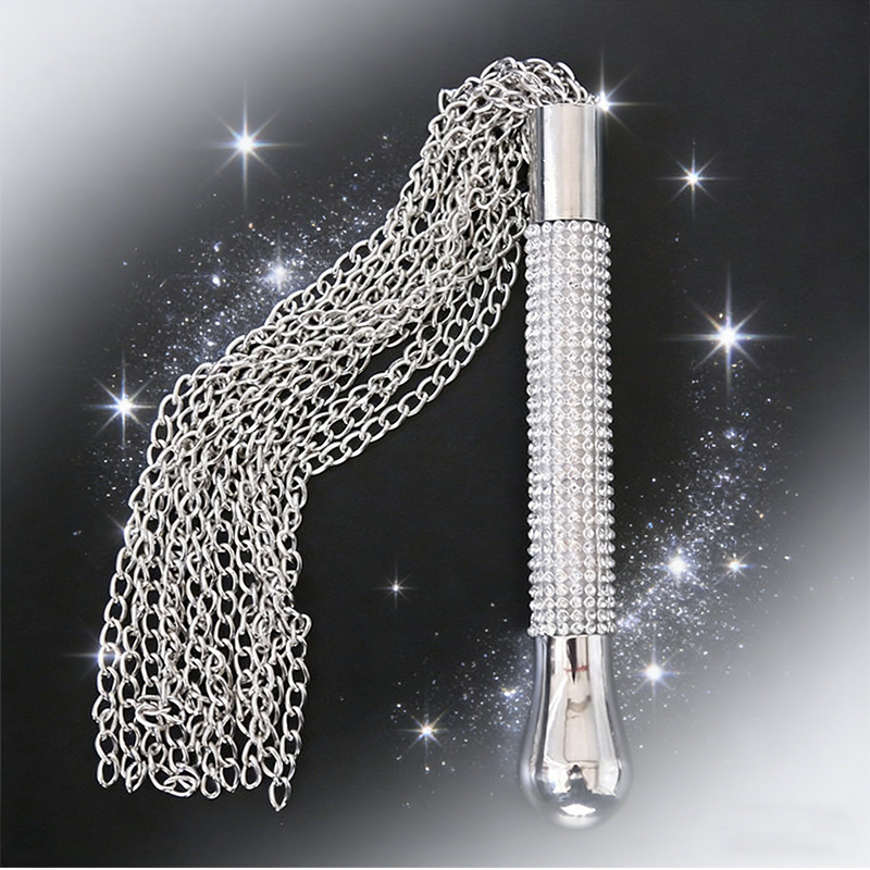 Adult supplies whip scattered Diamond handle chain whisker whip weighted chain overseas a generation of mixed batch