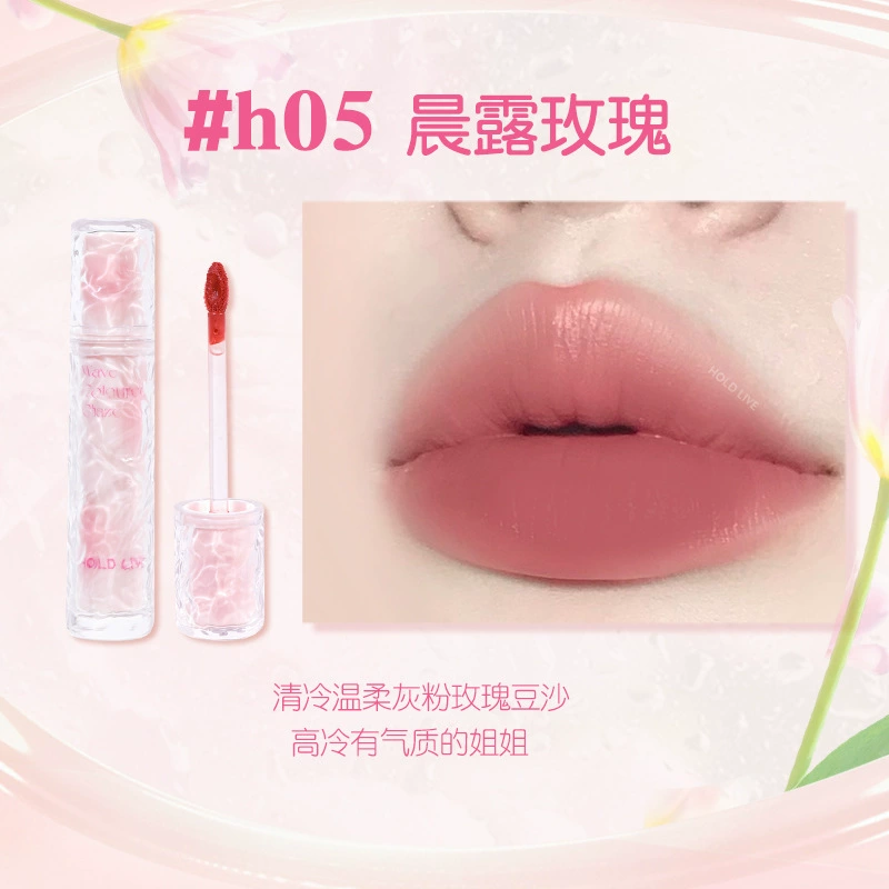 Lip Mud HOLD LIVE HL658, матовая бархатная жидкая помада, лёгкое стойкое тонирование