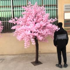 模擬桜の木、模擬桃の木、大型植物暗号化模擬桜、模擬桃の木、願いの木、桃の花の装飾