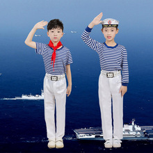 新款儿童小海军水手演出服中小学生海军合唱服幼儿舞蹈服表演服