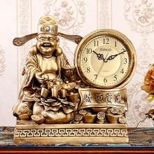 L钟表摆件座钟家用台式创意客厅时钟时尚老式台钟中式仿古
