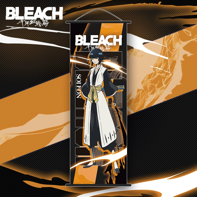 Anime wall scroll poster (BLEACH) Kurosaki Ichigo — polyester vertical 35×75 cm