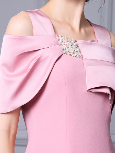Celebrity temperament diamond embellished A-line dress short summer style