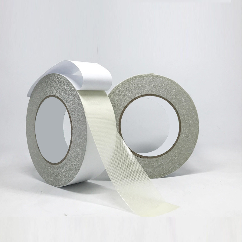 供应双面布基胶带白色布基胶装饰婚庆展会网格高粘度封边