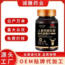 人参玛咖牡蛎枸杞鹿鞭片人参五鞭压片糖果药食同源咀嚼片批发代发