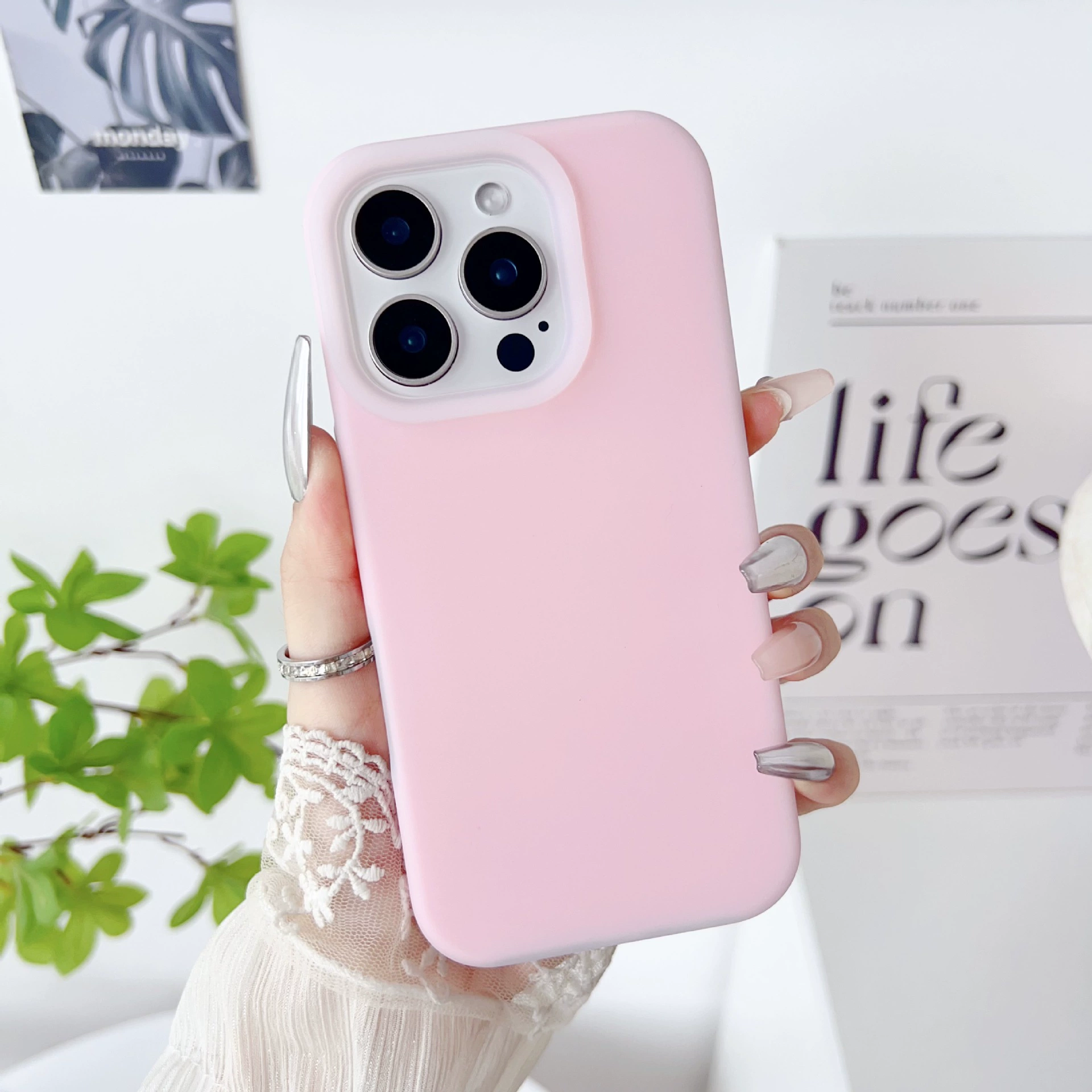 Совместимый с Apple чехол для телефона, силиконовый чехол для iPhone 16, защитный чехол, iphone, 16promax, защита от падений