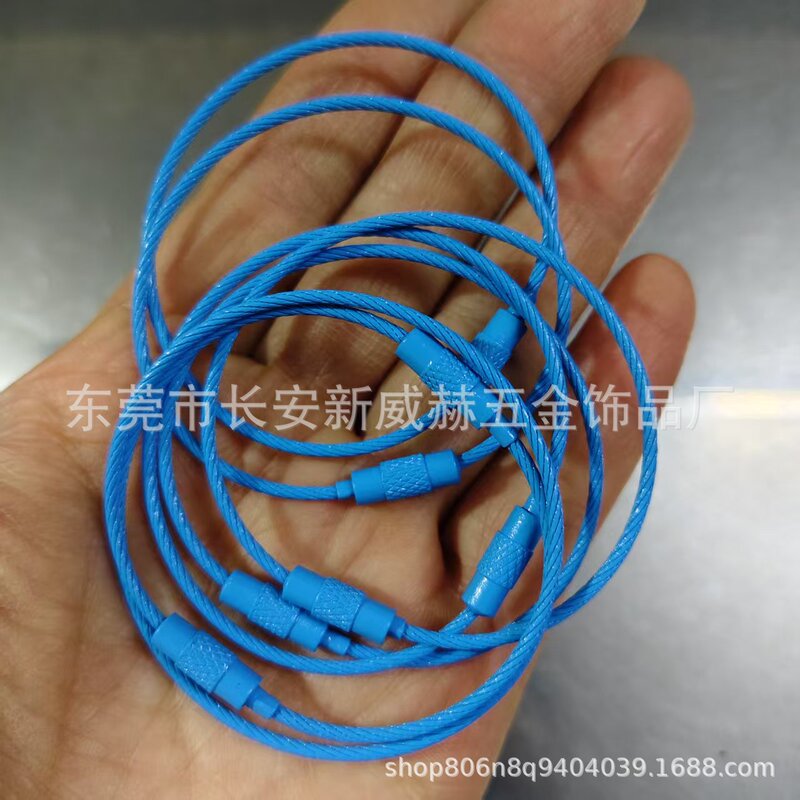 現物カラー塗装ワイヤーリング塗装ワイヤーリングステンレスワイヤーリングロープキャンディー色ワイヤーロープ|undefined