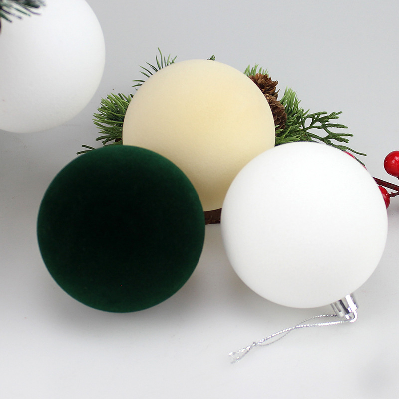 Bolas de Navidad 10CM / 3pcs Bolas de Navidad flotadas Bolas de plástico Colgante de Navidad atmósfera de vacaciones