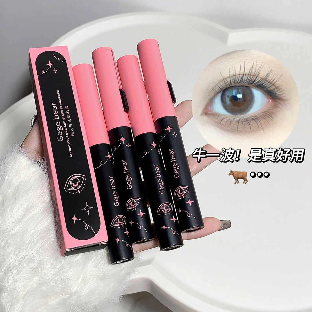 Удлиненная водостойкая mascara, заворачивающий крем, с маленькими медведями, укладка, без smudge, долговременный эффект