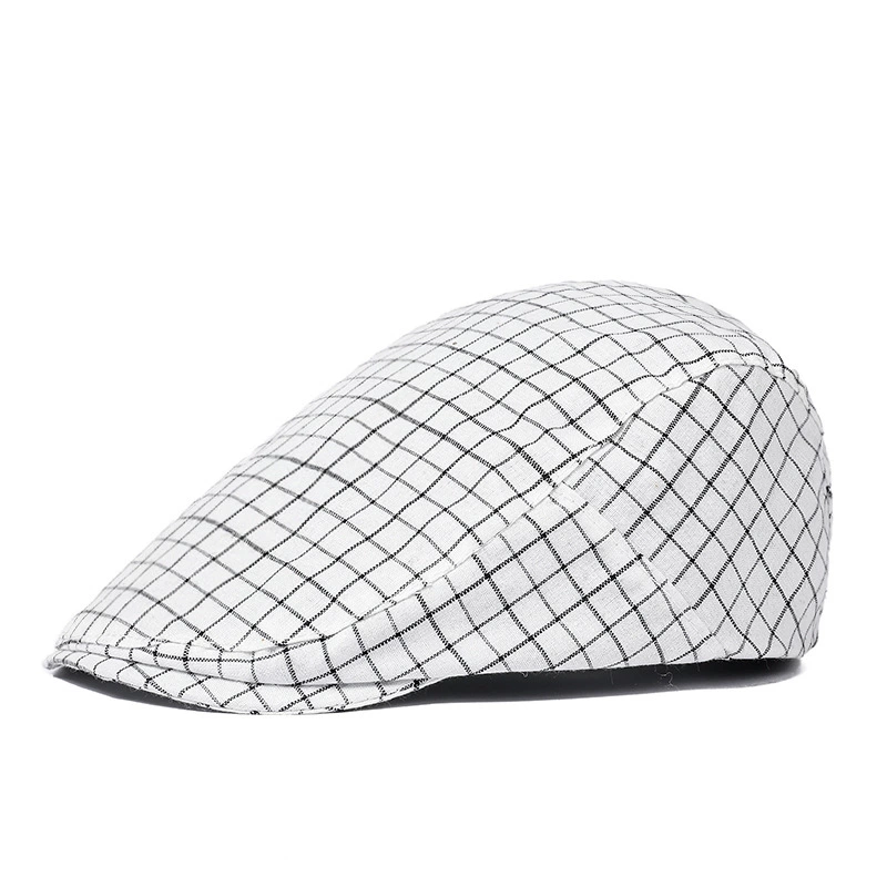 Flat cap / beret, adjustable unisex spring–summer cap, lightweight, multiple colors