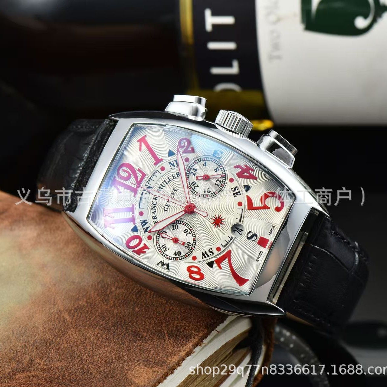 2025 Blue Angel Men's Watch Fashion Leather Strap Quartz Watch Aliexpress Hot-Selling Watch Men's Dropshipping