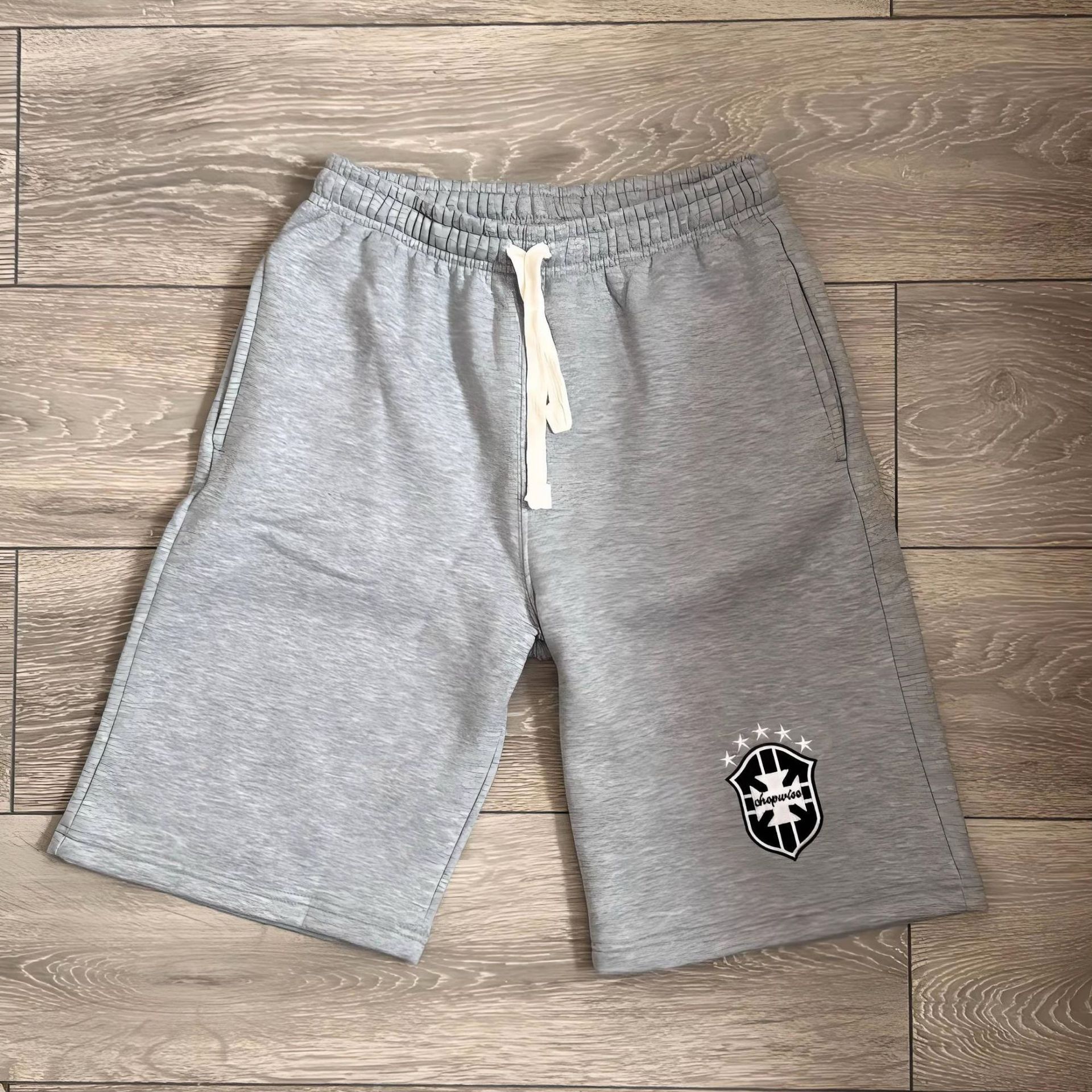 Unbranded Sweat Shorts Graphic Grey