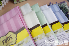 S83V hotel shower curtain with reinforced buttonholes, polyester waterproof yin and yang strip shower curtain, five colors and multiple sizes