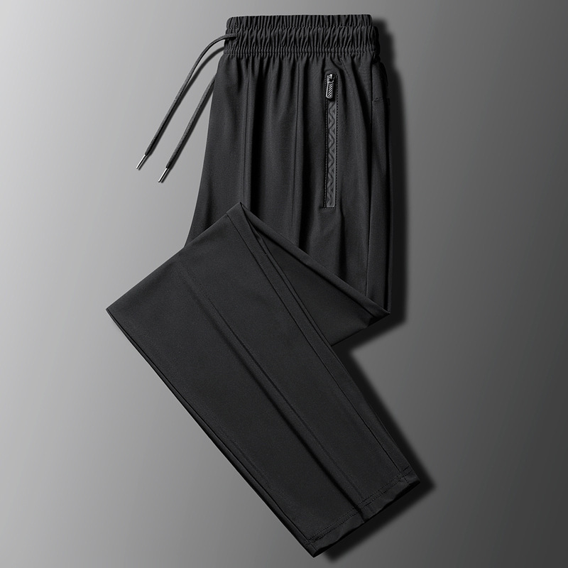 Fábrica directa de pantalones de hielo para hombres super delgados pantalones de verano pantalones deportivos casuales rápidos secos helados recto pantalones largos