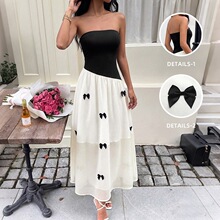 TEMU2026�ļ��¿ʽ�����LĨ��ȹ�ڰ�ײɫƴ�����������Y�B��ȹ