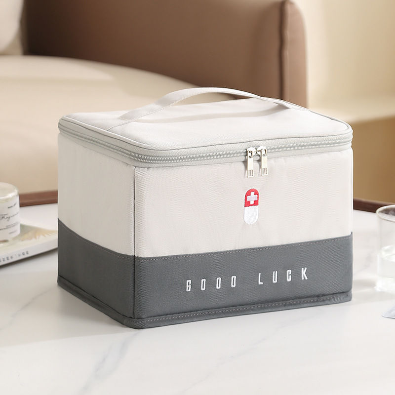 Nuevo viaje al aire libre caja médica doméstica bolsa de almacenamiento de medicamentos de gran capacidad paquete de prevención de epidemias tridimensional bolsa de salud bolsa de medicamentos de emergencia