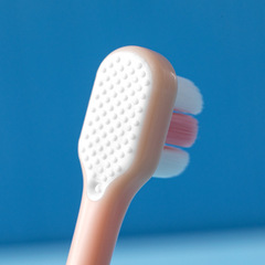 馬卡龍糖果色彩束萬毛牙刷2-8歲2支裝細軟毛寶寶兒童牙刷批發