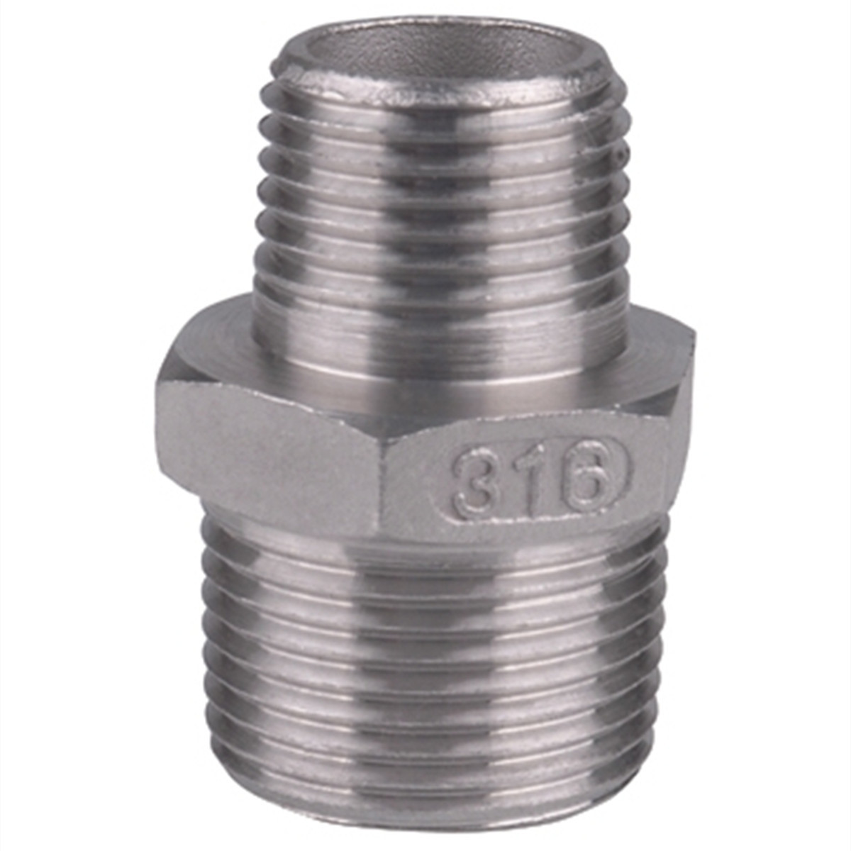 供应不锈材质六角外丝接头水管快装