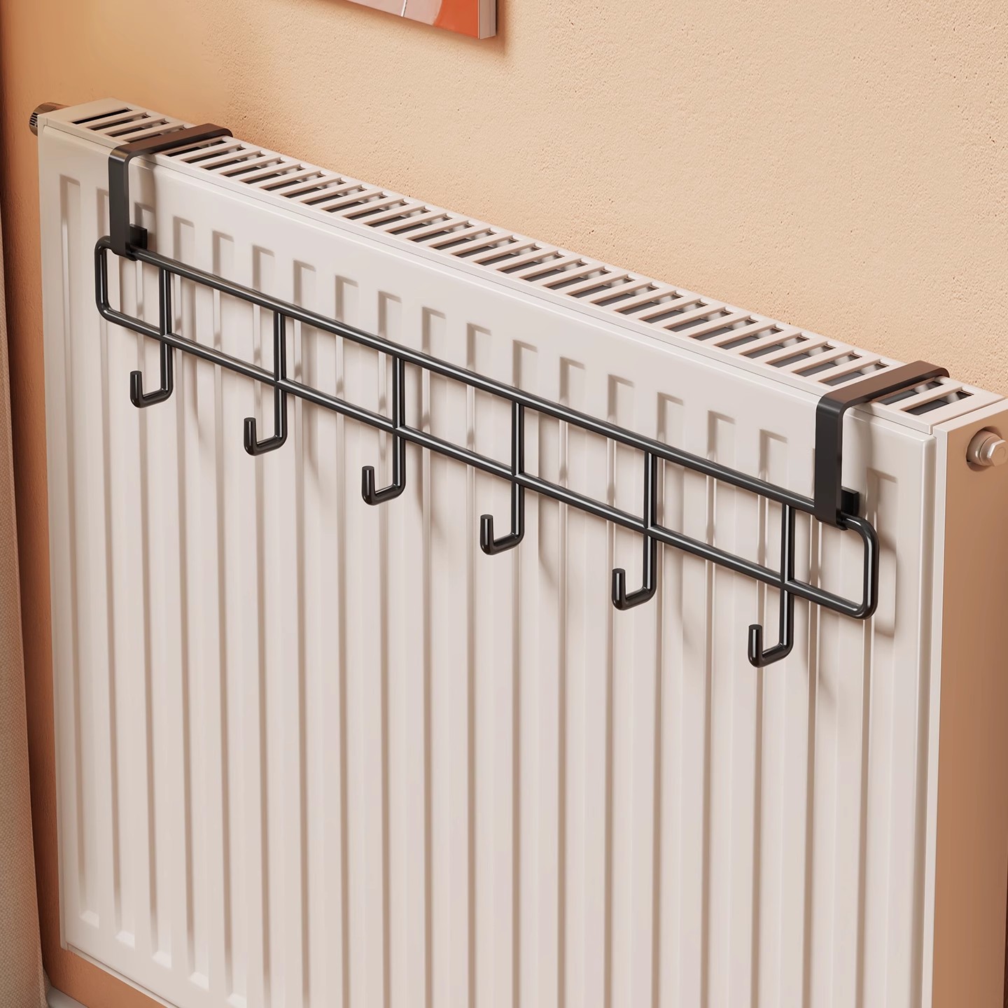 Radiator Rack, No-Drill Clothes Drying Rack, Special Clothes Rack Above the Radiator Pipe, Towel Rack, Hook Hanger