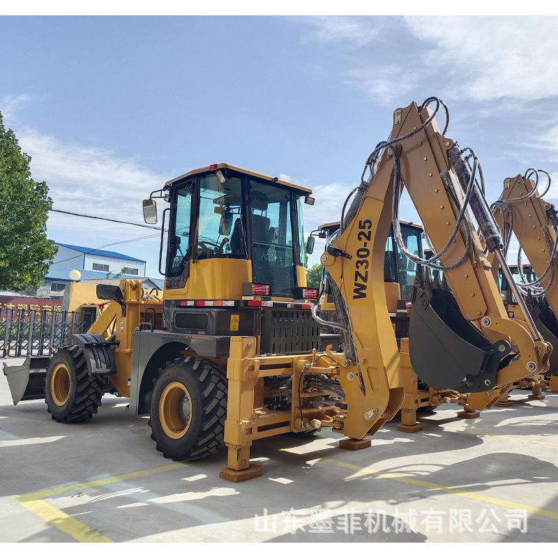 液压两头忙挖掘装载机一机 抓木机搅拌叉车 挖掘装载机