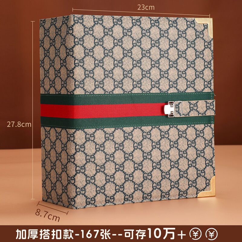 新款10万5万存钱本现金收纳册轻奢钱币纪念币收藏册压岁钱攒钱本|undefined