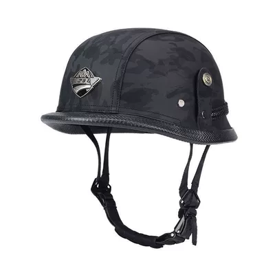 Retro Half Helmet, Harley Men's, Motosiklet dəbilqələri - m55-56-black-camouflage-single-helmet-limited-time-carnival