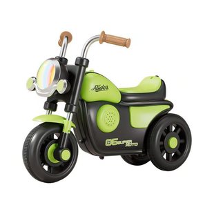 Children's Scooter Motorcycle Four-Wheel Scooter Anti-Rollover Baby New Artificial Harley Toy One-Year-Old Gift