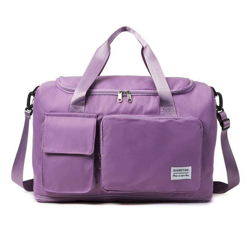 Nueva bolsa de viaje para viajes de negocios de corta distancia, bolsa de lona ligera de gran capacidad con separación en seco y húmedo, bolsa de yoga de fitness deportivo