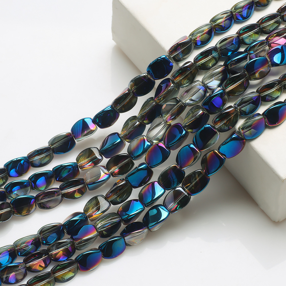 32g Weight Beads Jewelry Making Type 10 * 12mm Jewelry Making Size DIY Jewelry Accessories Classification 20 PCS/Package Quantity glass Material Irregular Pattern Plating Design Simple Style Style 20 PCS/Package 10 * 12mm Glass Irregular DIY Jewelry Accessories Beads 18