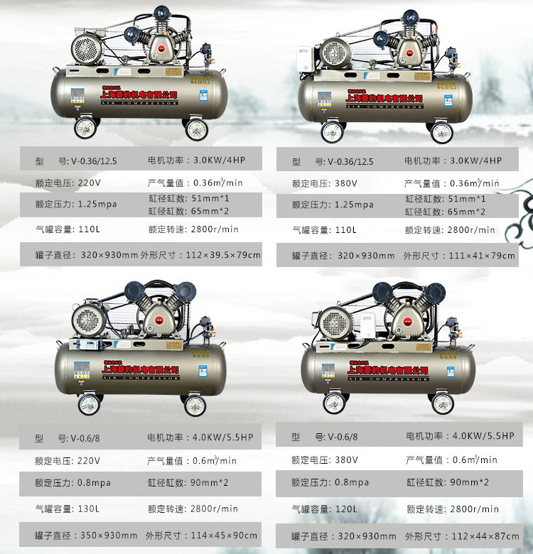 Shanghai Air Compressor Air Compressor High Power Air Pump Industrial Grade 380V Large Air Compressor Air Pump