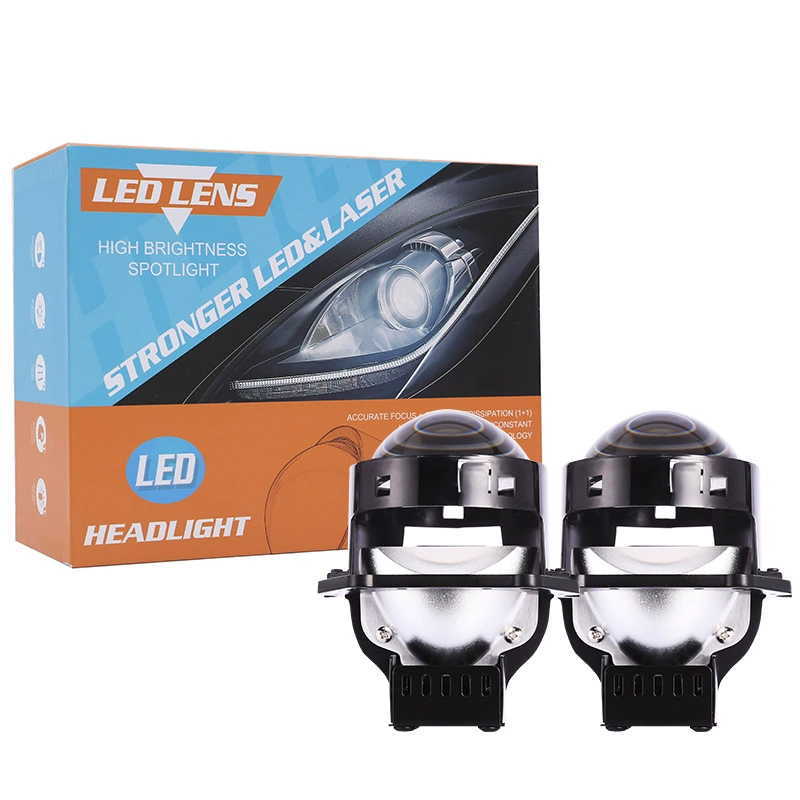 Автомобильная светодиодная лампа Lanhuo, мощная лампа дальнего и ближнего света, прожектор с лазерной линзой, высокая яркость, быстрый запуск, 3inch линз