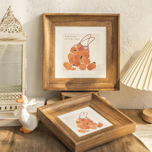 简约正方形摆台树脂相框儿童照片6寸7寸古典挂墙架相框摆台批发