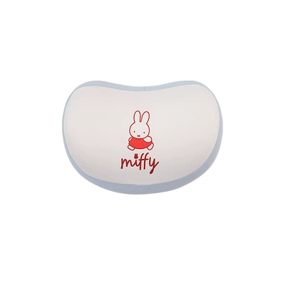 Ice Silk Car Waist Cute Cartoon Memory Cotton Car Neck Pillow Pillow Genuine Miffy Rabbit Car Waist Cushion (Waist support) - memory-foam-miffy-headrest-with-blue-polka-dots