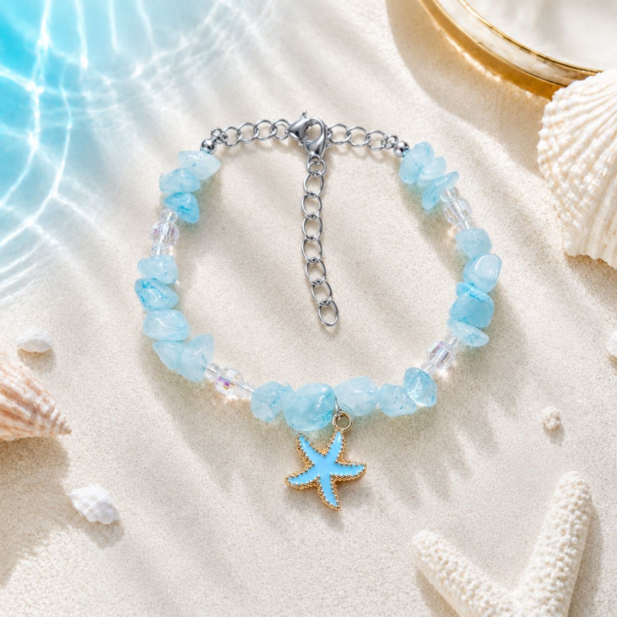 Concha natural, estrella de mar, caracola, pulsera tejida a mano, estilo oceánico, vacaciones en la playa, joyería de nicho para mujer, verano image 46