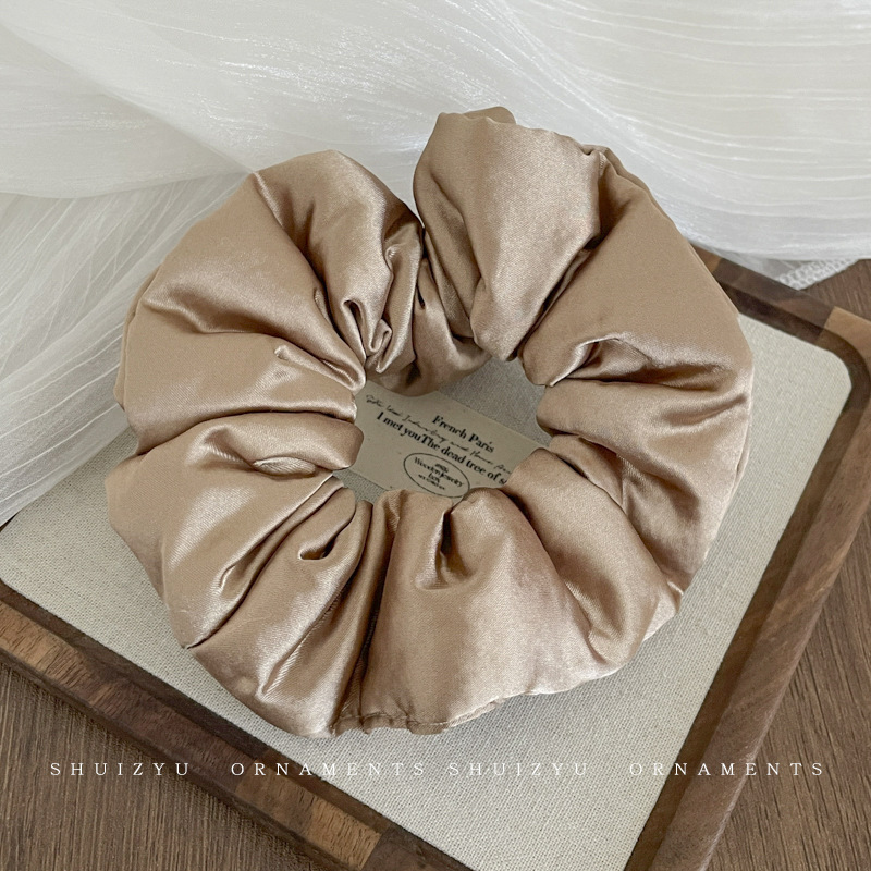 Otoño y invierno anillo de cabello de intestino para niñas de alto nivel de peluche cuerdas de cabello simples y versátiles de alta elasticidad correa de cuerdas de cabello tocado