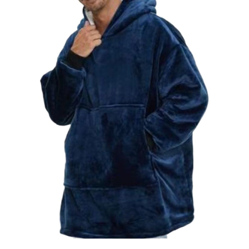 Cruz-frontera engrosada camisón ropa perezosa jersey de lana con capucha TV manta al aire libre a prueba de frío ropa perezoso pijamas al por mayor