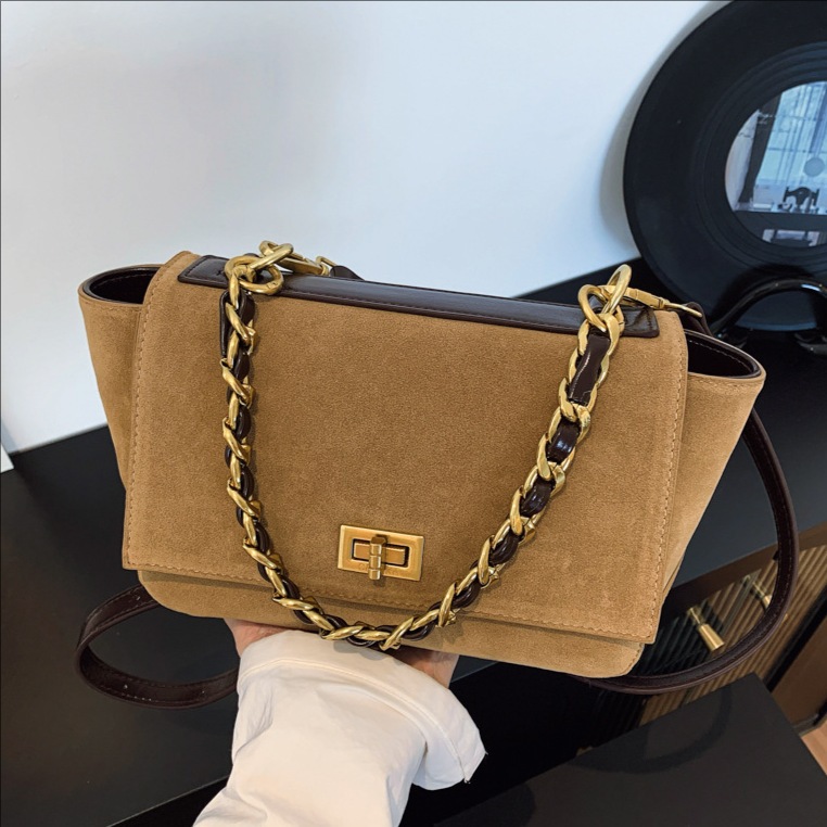 Bolsa de brazo retro cadena transfronteriza para mujeres 2025 nuevo otoño y invierno marea universal bolso de hombro casual bolso de transporte