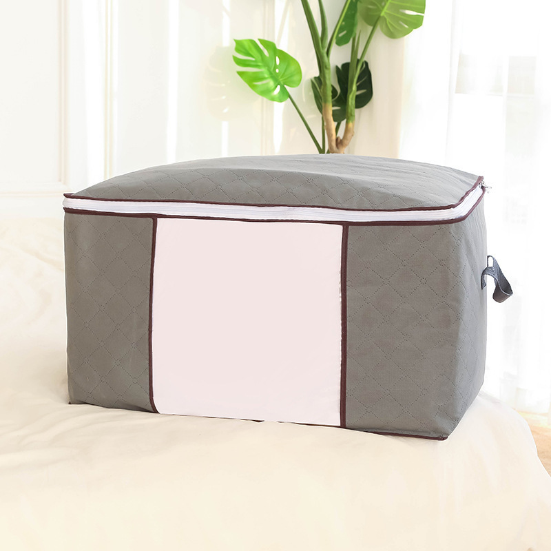 Bolsa de almacenamiento de ropa organizando edredón bolsa grande ropa de embalaje engrosada tela grande hogar a prueba de humedad