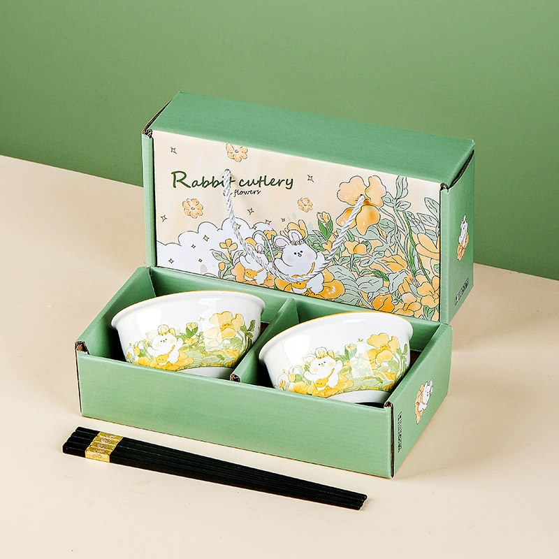 Tableware for home use for food, set, ceramic gift box, wholesale